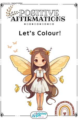 Positive Affirmations colouring booklet cover