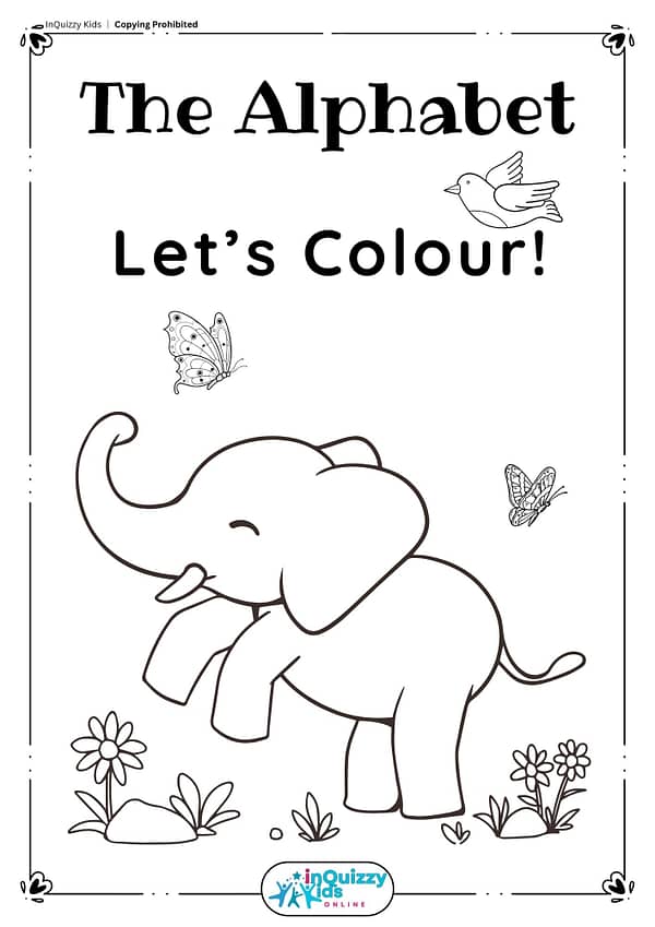 Alphabet Colouring Book Cover