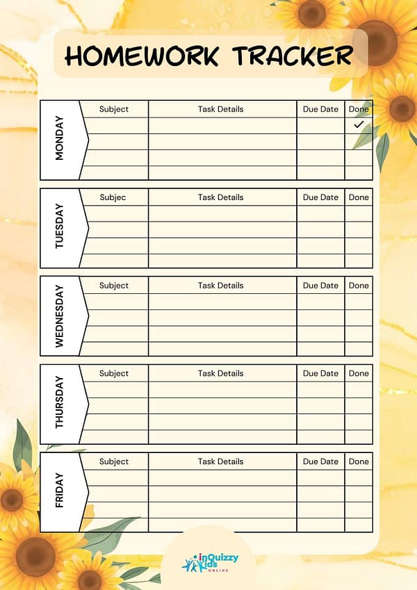 Homework Tracker