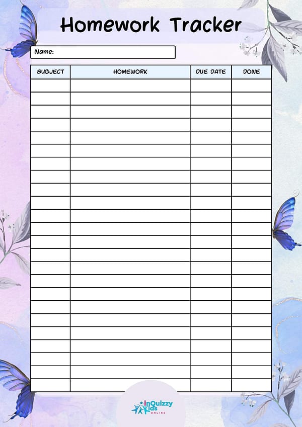 Homework Tracker