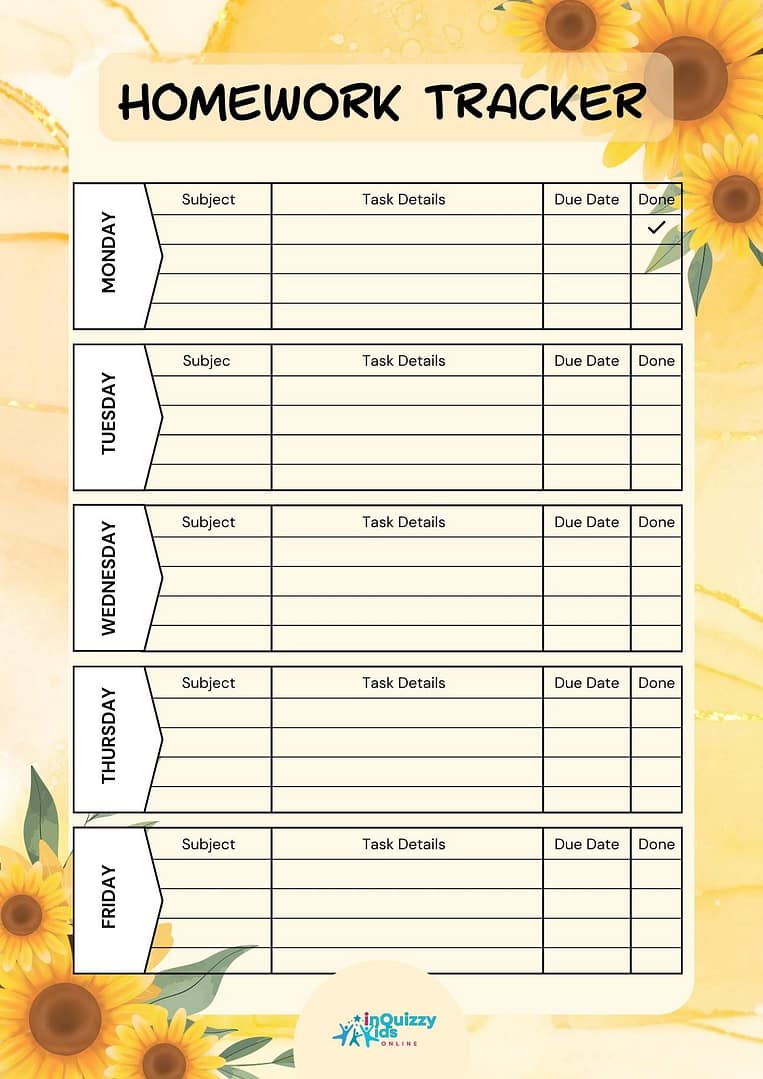 Homework Tracker