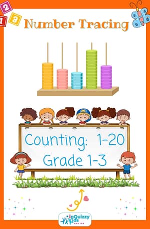 Number Tracing Booklet - Grades 1 to 3