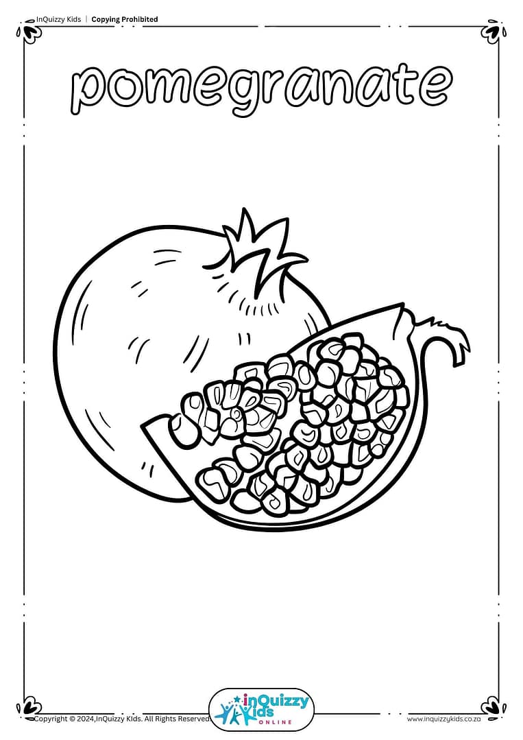 Fruit-colouring book